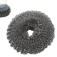 不鏽鋼五爪勾條水管鉤 洗手台水槽防堵清潔鉤 下水道通馬桶疏通器, 鋼絲球刷2個