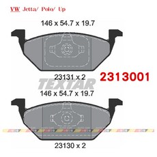 VAG小賴汽車 德國 Textar Jetta Polo Up 前 煞車皮 來令片 2313001 全新, 1個