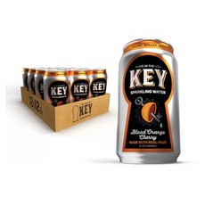 Key Sparkling Water | Blood Orange Cherry | Non-Alcoholic Drinks | Flavored Sparkling Water Made, 355ml