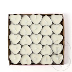 별별 화이트 하트 티라이트 50개 캔들세트