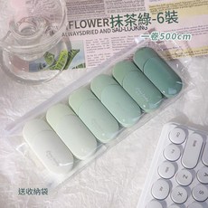Care lucky 漸層色修正帶 500cm長, 抹茶綠 - 6個裝, 1套