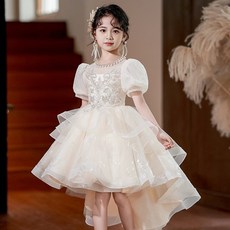 ArBea 女童禮服 燕尾裙 公主裙 鋼琴演奏 婚紗