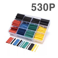 터미널 수축 튜브 열수축튜브 530개 전기테이프 배선 절연튜브 전기재료