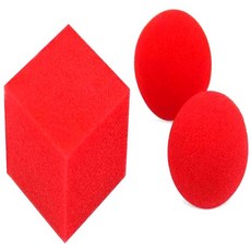 초보마술 사각스폰지마술 스폰지볼투스퀘어 마술용품 스폰지마술 간단한마술도구 스펀지볼매직 학예회마술, 1세트