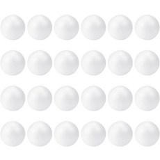 DIY 및 파티 장식용 폼 크래프트 볼 3인치 폴리스티렌 구체 2팩, 3inch-24Pcs