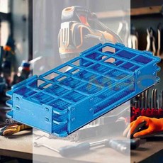 플라스틱 바이알랙 16/hole60 정성분석 바이알렉 실험실장비 과학교구 화학실험 바이알보관