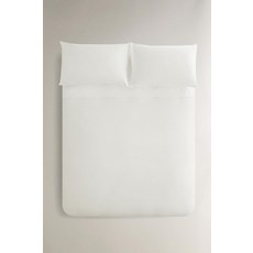 자라 zara 퍼케일 코튼 이불 커버(500수) - 화이트 0051/088/250111727, 싱글
