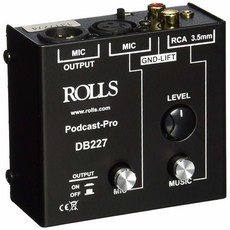 ROLLS DB227 Podcast-Pro 訊源混音器 網路直播 DJ 舞台音控