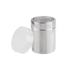 망이 촘촘한 스테인레스 슈가파우더통, 1개