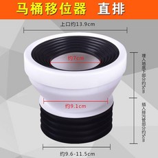 馬桶移位器 PVC下水道配件 5cm移位 直排式