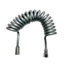 유현 스프링 코일호스 욕실 화장실청소, 1개, 2m, 회색