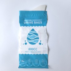 휴대용 소변백 소변팩 미니 간이 화장실 800cc 겔 응고팩, 휴대용 소변팩_1개