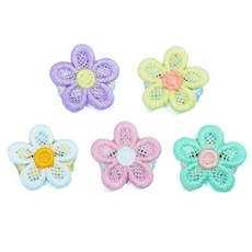 문펫 강아지 핀 파스텔 꽃빗살 미니 랜덤1개, 본품