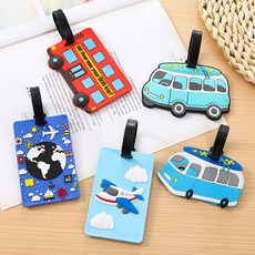 트레블 네임 러기지택 명찰 캐리어 자전거 킥보드 이름표, 1개, 스카이버스