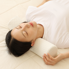 친절한닥터 메모리폼 원형 목베개, 1개, 그레이