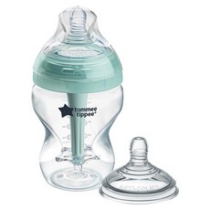 tommee tippee 湯美天地 進階防脹氣奶瓶, 1個, 260ml, 綠色