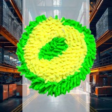 애견 덴탈 도넛장난감 옐로우그린 강아지장난감 대형견장난감 놀이활동 강아지공 애견훈련 강아지이갈이