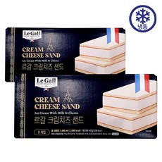 르갈 크림치즈 아이스크림 샌드, 16개, 180ml