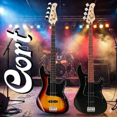 콜트 베이스기타 GB34JJ 풀패키지 입문용 연습용 동아리 동호회 밴드용, 1세트, BLACK 블랙