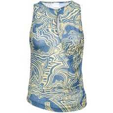 핀코 아트 프린트 주름 탱크 탑