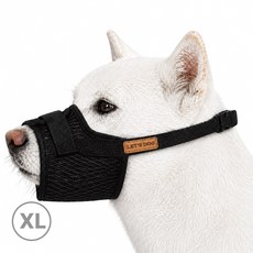 렛츠독 강아지 경량 메쉬 벨크로 입마개 산책용 마스크 XL, 메쉬블랙, 1개