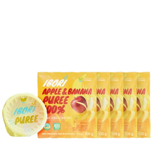 사과바나나퓨레5개 무농약 국산 생과일 무첨가 간식 퓌레, 1개, 500g, 사과바나나