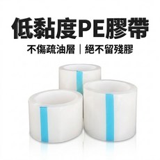 PE 靜電除塵膠帶 低黏度不傷疏油層 不留殘膠, 1個, 8公分