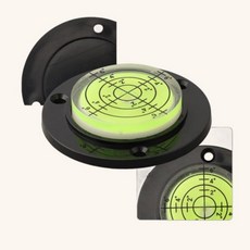 시크리트몰 원형 수평기 수평계 고정형 49mm (피스별매), 그린, 1개