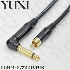 多款 彎頭 雙6.3 TS 轉 雙RCA TS 轉 6.3轉RCA梅花 訊號線 麥克風線 AV線 6.5轉RCA線, 1個, 6.3彎頭轉RCA直頭紅色 單條,12米 含雙頭 一條