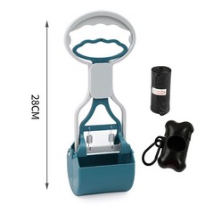 【台灣熱銷Top1】 【摺疊狗狗拾便器】外出遛狗不髒手 撿便器狗屎夾子家用 便攜鏟屎神器 衛生設計 禮物推薦 寵物清潔, 小號優雅綠（套餐一）, 1個