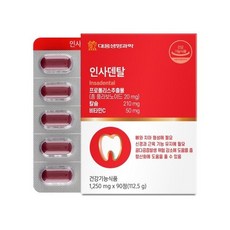 [1개상품] 대웅 인사덴탈 1 250mg x 90정, 1개