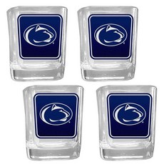 Siskiyou Sports NCAA 테네시 볼런티어스 팀 샷 글라스 4팩 프리 사이즈 팀 색상, Penn State Nittany Lions