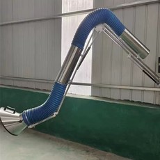스텐 복합 암후드 플렉시블 환기 파이프 고온용 닥트, 외골격흡입팔2m_160mm