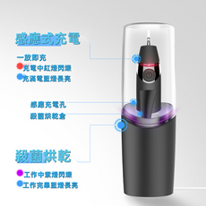 VANLUEE 電動牙刷 成人居家出差旅行 磁懸浮聲波消毒, 1個, 電動款, 黑色（3491）