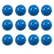 골프 연습공 12팩 65인치 플라스틱 훈련공 직경 에어플로우 멀티컬러, 12pcs blue Balls, 1세트