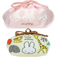 일본 캐릭터 미피 도시락 주머니 가방, 트릴, 1개