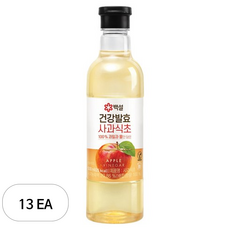 백설 건강 발효 사과식초, 500ml, 13개