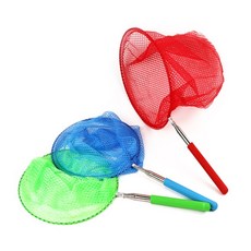 웅스토어 잠자리채 폴리에스테르그물소재, 레드