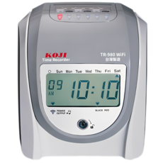 OA小舖 含稅 原廠保固 KOJI TR-980 WiFi六欄位網路液晶式打卡鐘 台灣製造, 1個, TR-980W