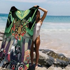 애니메이션 비치 수영 타월 흡 수건 선물 여행 캠핑, 1개, H. z3