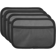 이노라이프 4피스 자동차 정리함 넷 포켓 사이드 홀더 휴대폰 선글라스 보관함 - 8x5.75