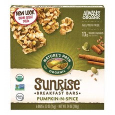 네이쳐스패스 엔비로키즈 크리스피 라이스 바 글루텐 프리 홀 그레인, 210g, Pumpkin-N-Spice, 1개