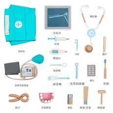 JIMU 木醫生玩具套組 醫療角色扮演, 經典醫生套裝, 1套