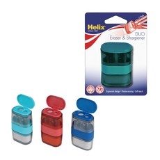 WSstore 마패드 헬릭스 밸런스 듀오 연필깎이/지우개 수동연필깎이, 1개, 랜덤
