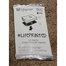 Lifeprint 3x4.5吋 原廠可黏相紙 Zink免墨水相印機專用 趣味生活隨時印, 1個, 10張(台灣現貨)
