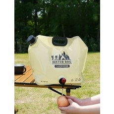 접이식 캠핑 물 가방 휴대용 플라스틱 소프트 물통, 1개, 블루 5L 2개 표준모델