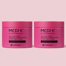 약국입점 메디케이 실크터치 헤어팩 대용량 300ml 극손상 복구 단백질 트리트먼트 탈색 탄머리 손상모 클리닉, 2개