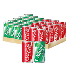 코카콜라 칠성사이다 190ml 2종 30캔 세트, 30개