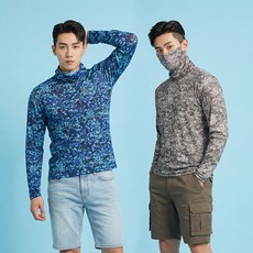 아센티 여름 남성 밀리터리 마스크 티셔츠 쿨 냉감 티 작업복 긴팔 골프이너웨어 392