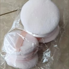 毛絨粉撲 雙麵植絨 蜜粉定妝 粉撲, 1個, 強力抓粉：2個裝送OPP袋子, 親膚超柔軟舒適不喫粉